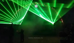 Silvester 2018 - grafická laserová show pre mesto Stará Ľubovňa