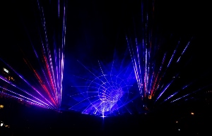 Foto : mesto SENICA - LaserShow - Martinské svetlonosenie 2019