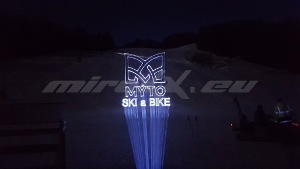 MÝTO SKI & BIKE - Laser ADVERTISING /laserová reklama/ TEST 