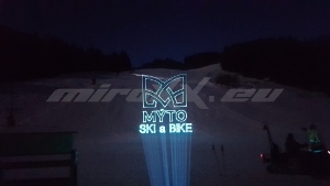 MÝTO SKI & BIKE - Laser ADVERTISING /laserová reklama/ TEST 