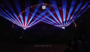 Silvester 2018 - grafická laserová show pre mesto Stará Ľubovňa