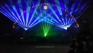 Silvester 2018 - grafická laserová show pre mesto Stará Ľubovňa