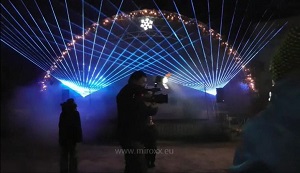 Silvester 2018 - grafická laserová show pre mesto Stará Ľubovňa