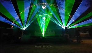 Silvester 2018 - grafická laserová show pre mesto Stará Ľubovňa