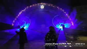 Silvester 2018 - grafická laserová show pre mesto Stará Ľubovňa