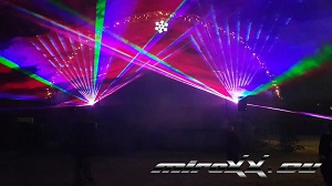 Silvester 2018 - grafická laserová show pre mesto Stará Ľubovňa