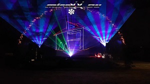 Silvester 2018 - grafická laserová show pre mesto Stará Ľubovňa