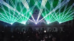 Svetlo VALMEZ 2024 - laser show & mapping / Valašské Meziříčí 20.9. /